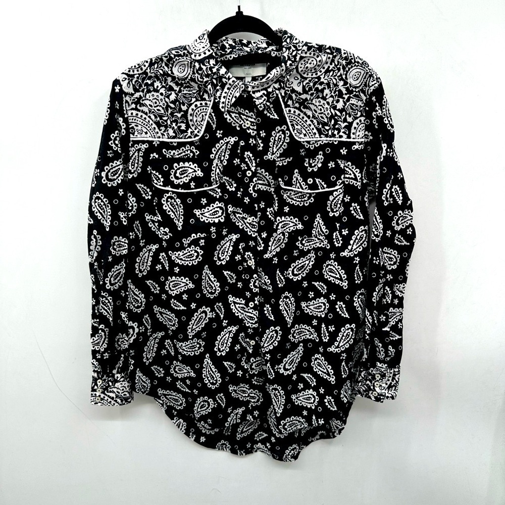 ONE TEASPOON/FREE PEOPLE batik paisley western cowgirl womans bohemian top. SM - Picture 2 of 12